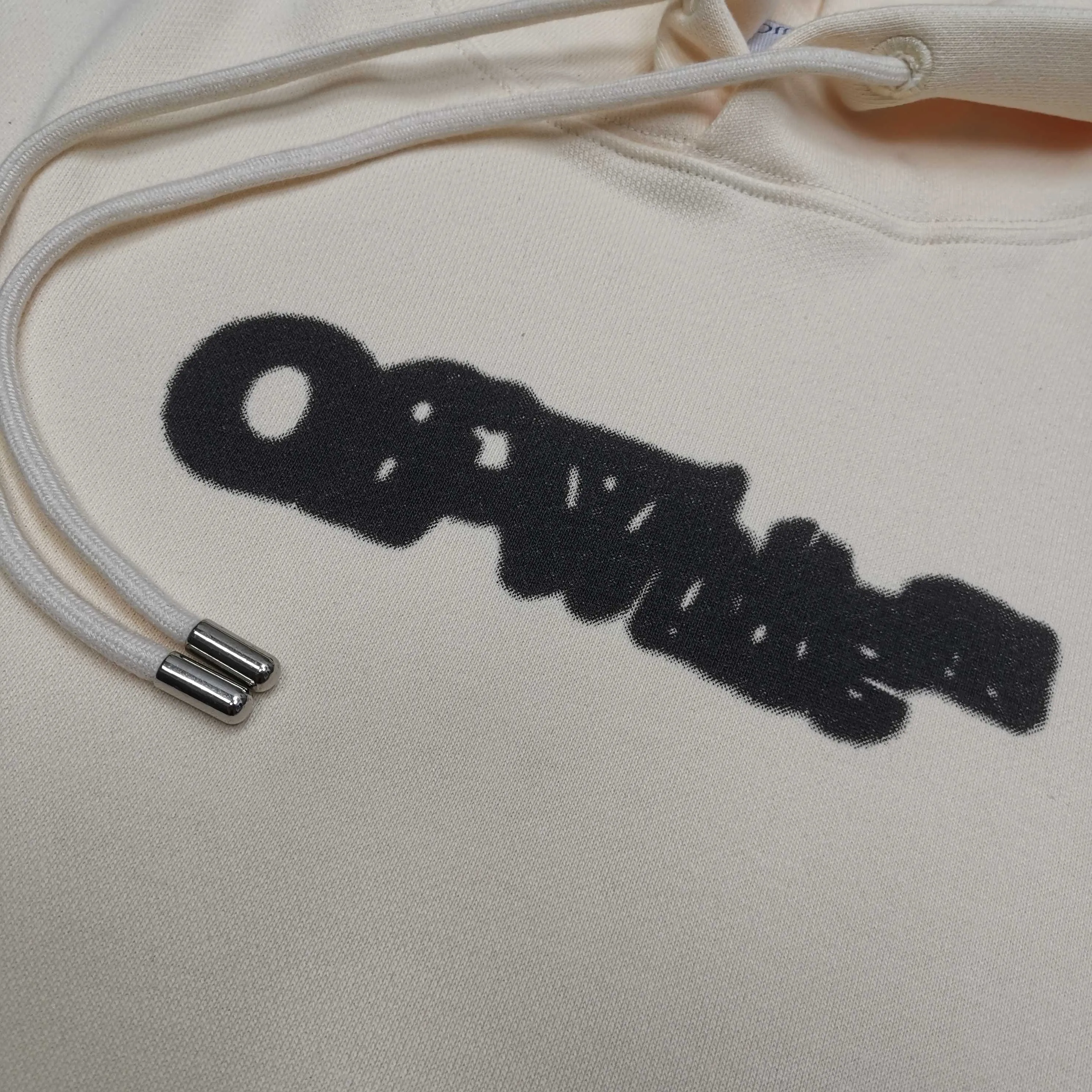off white 25ss new arrow loose hooded sweatshirt Color: Beige Black Size: S M L XL P410
